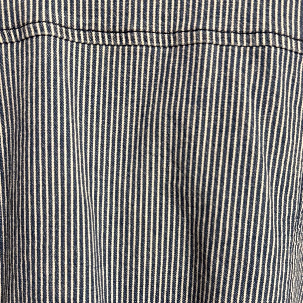 Banana Republic Navy and White Striped Jean Jacket - Picture 5 of 6